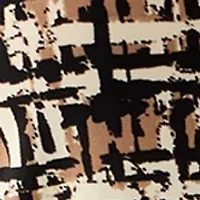 Women's 3/4 Roll-Tab Sleeve Printed Button Down Shirt
