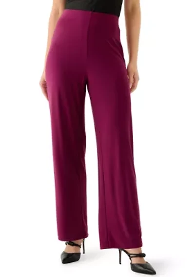 Petite Chianti Wide Leg Knit Pants