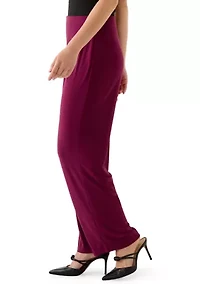 Petite Chianti Wide Leg Knit Pants