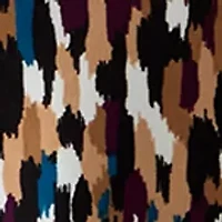 Women's 3/4 Sleeve Printed Henley Top