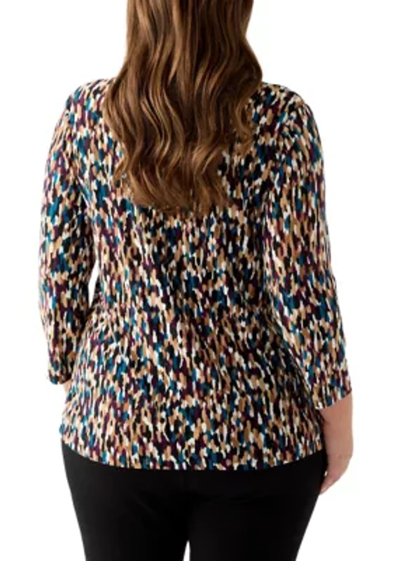 Plus Multi Print Top