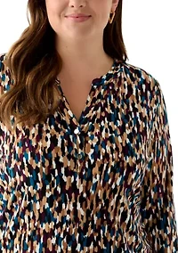 Plus Multi Print Top