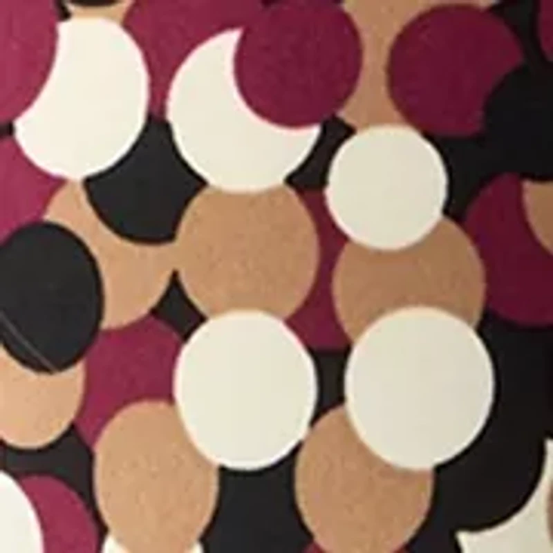 Plus 3/4 Drop Shoulder Printed Sharkbite Hem Tunic