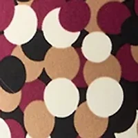 Plus 3/4 Drop Shoulder Printed Sharkbite Hem Tunic