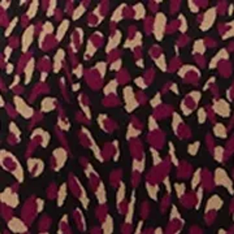 Plus 3/4 Drop Shoulder Printed Sharkbite Hem Tunic