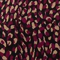 Plus 3/4 Drop Shoulder Printed Sharkbite Hem Tunic