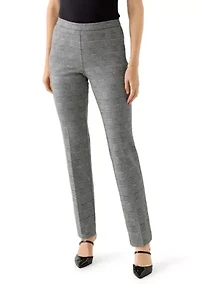 Women's Plaid Straight Ankle Pants