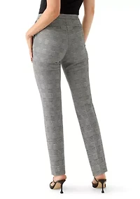 Women's Plaid Straight Ankle Pants