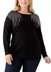 Plus Boat Neck Sweater