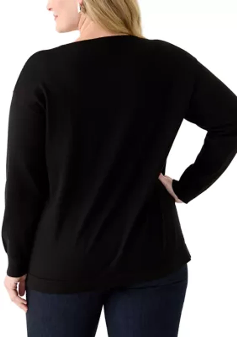 Plus Boat Neck Sweater
