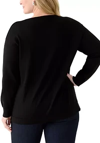 Plus Boat Neck Sweater