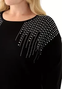 Plus Boat Neck Sweater