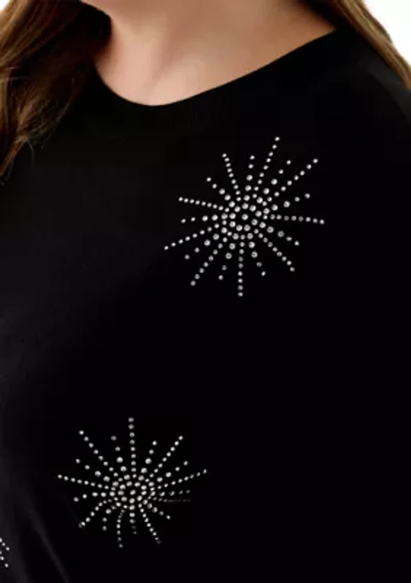 Plus Long Sleeve Crew Neck Sweatshirt