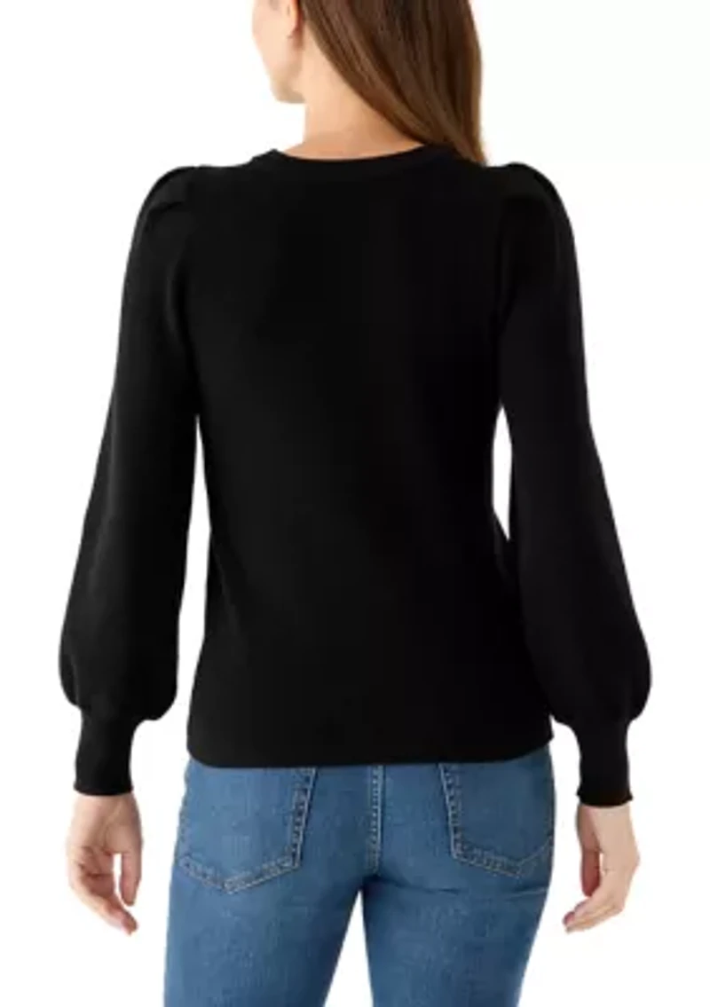 Women's Puff Sleeve Sweater