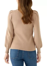 Women's Puff Sleeve Sweater
