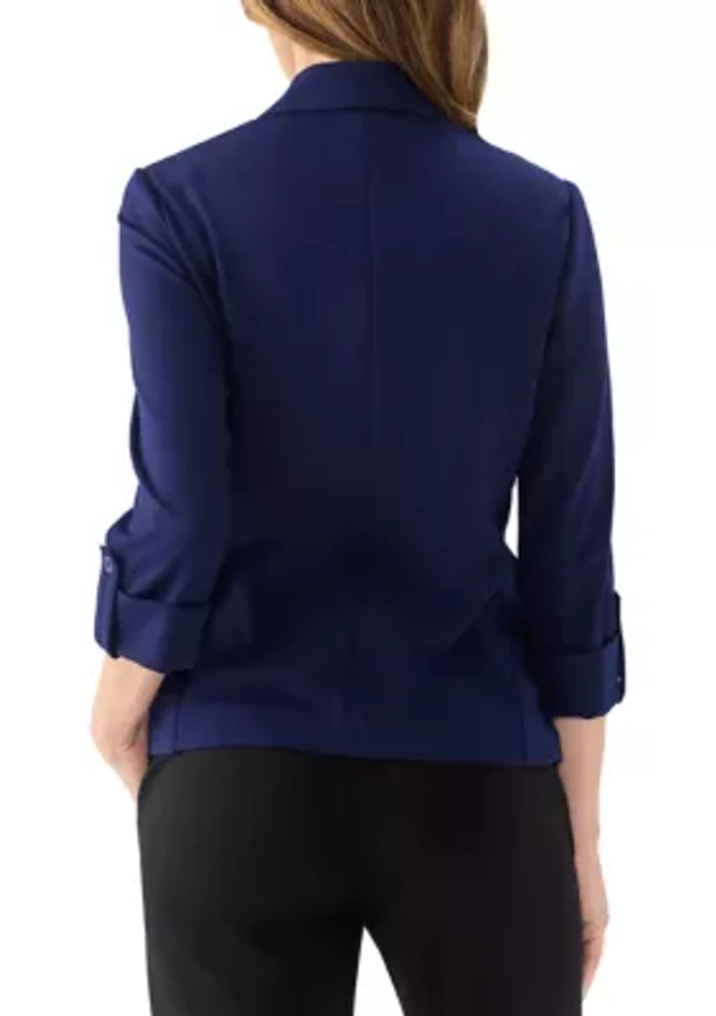 Women's One Button Notch Collar Jacket