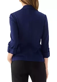 Women's One Button Notch Collar Jacket