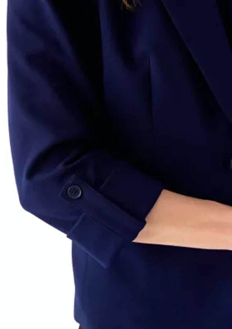 Women's One Button Notch Collar Jacket