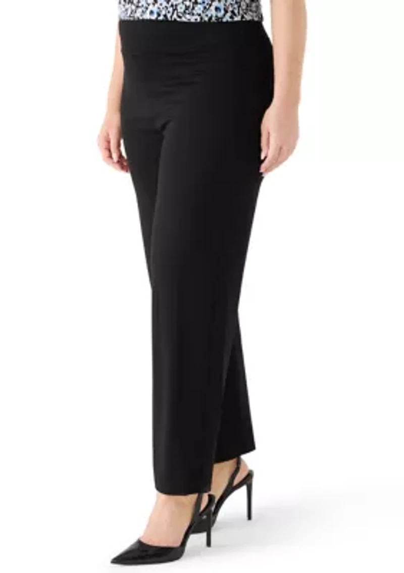 Plus High Rise Pull On Serenity Knit Trouser