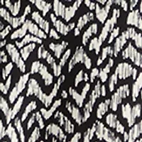 Petite Long Sleeve Split Neck Printed Top