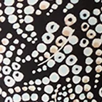 Plus V-Neck Knit Printed Tunic