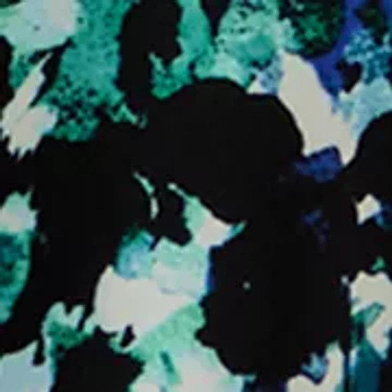 Plus V-Neck Knit Printed Tunic