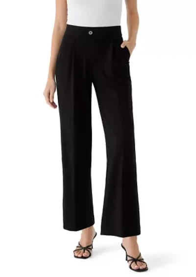 Petite Pleated Wide Leg Pants