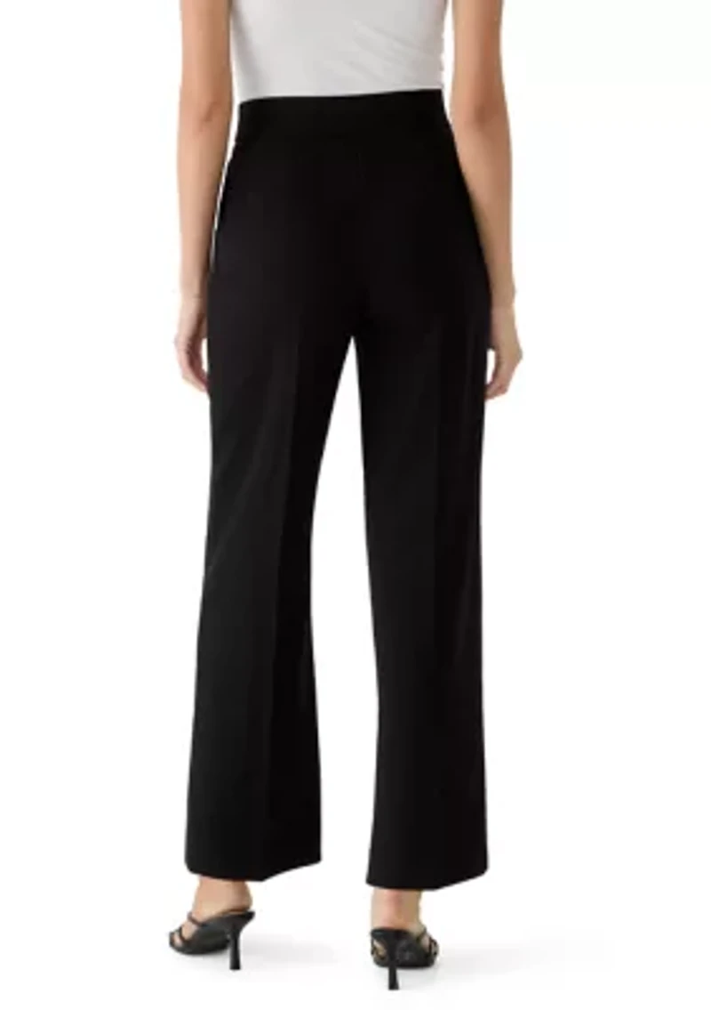 Petite Pleated Wide Leg Pants