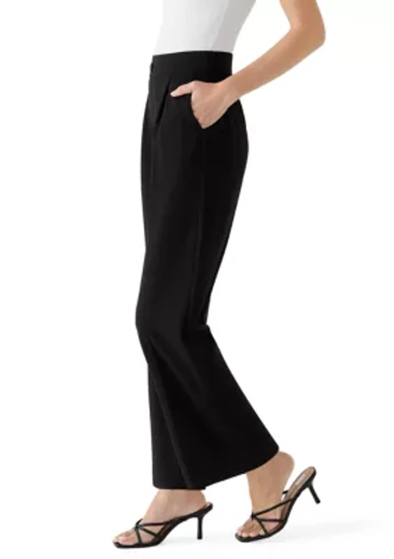 Petite Pleated Wide Leg Pants