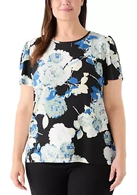 Plus Tulip Sleeve Top