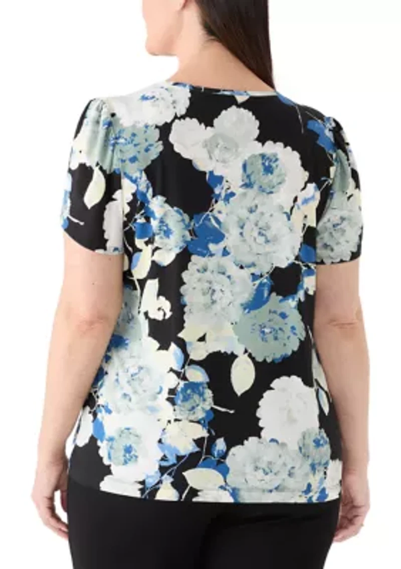 Plus Tulip Sleeve Top