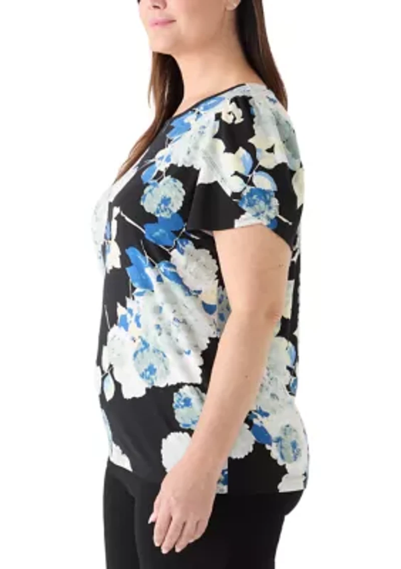 Plus Tulip Sleeve Top