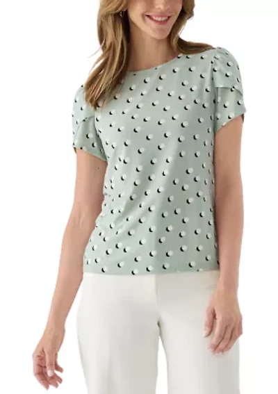 Women's Short Tulip Sleeve Top