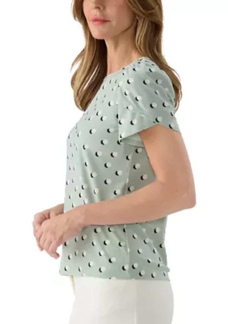 Women's Short Tulip Sleeve Top