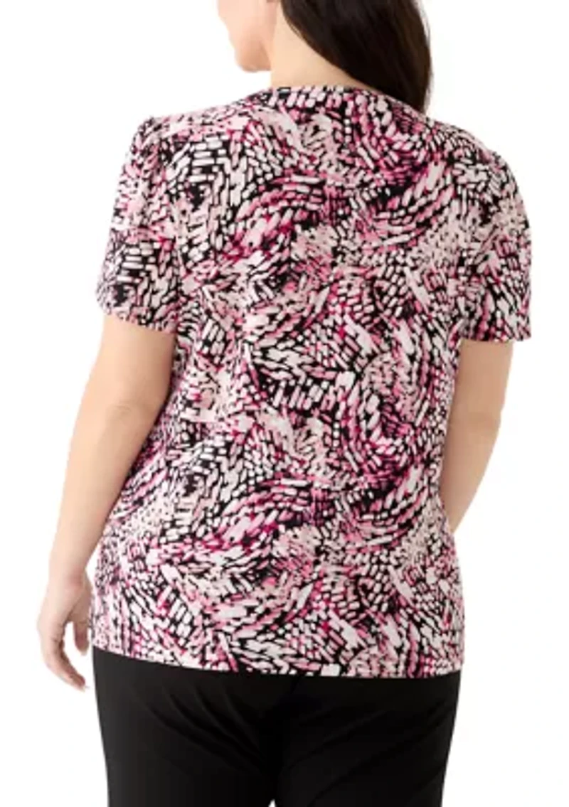 Plus Tulip Sleeve Top