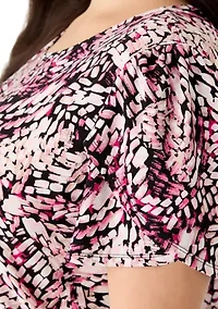 Plus Tulip Sleeve Top