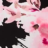 Petite Pleated Sleeve Print Top