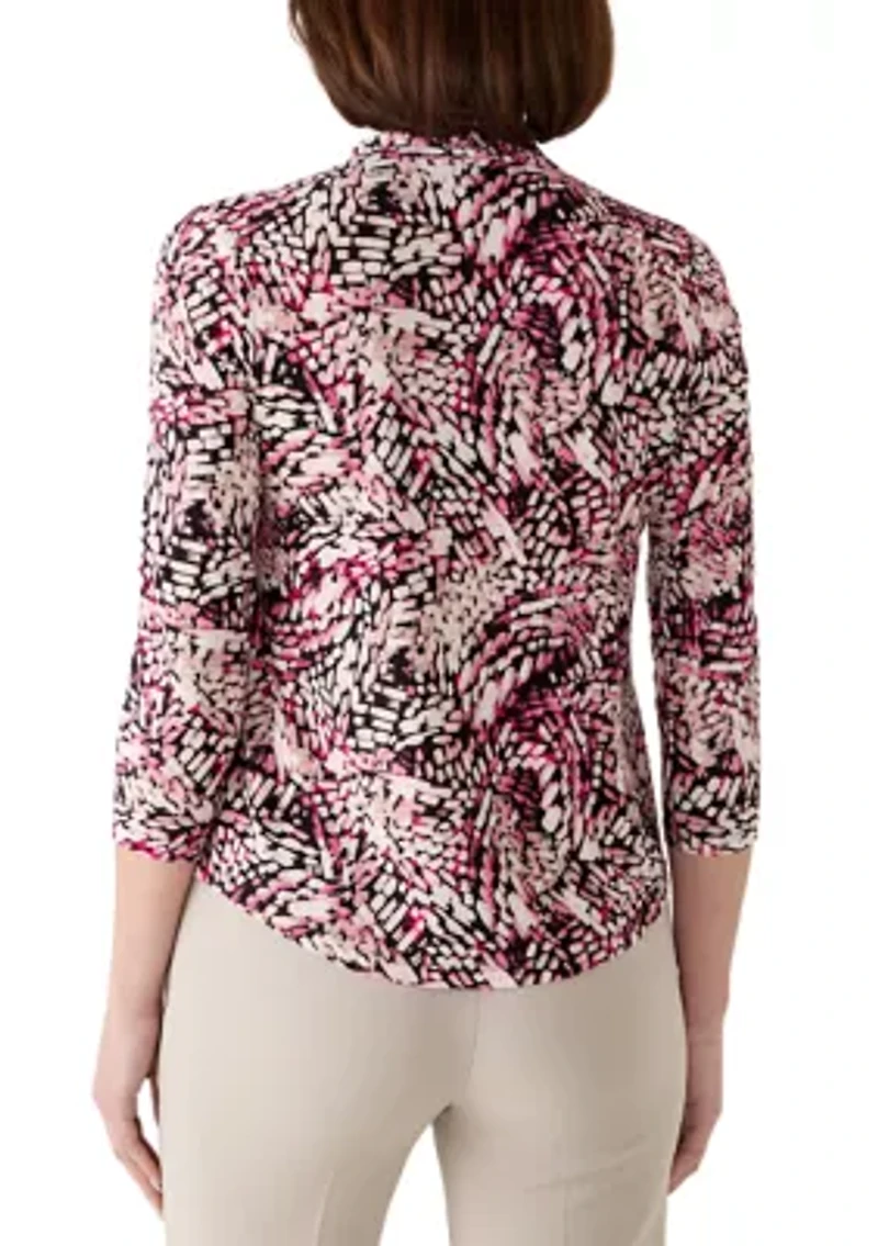 Women's Three-Quarter Pleated Dress