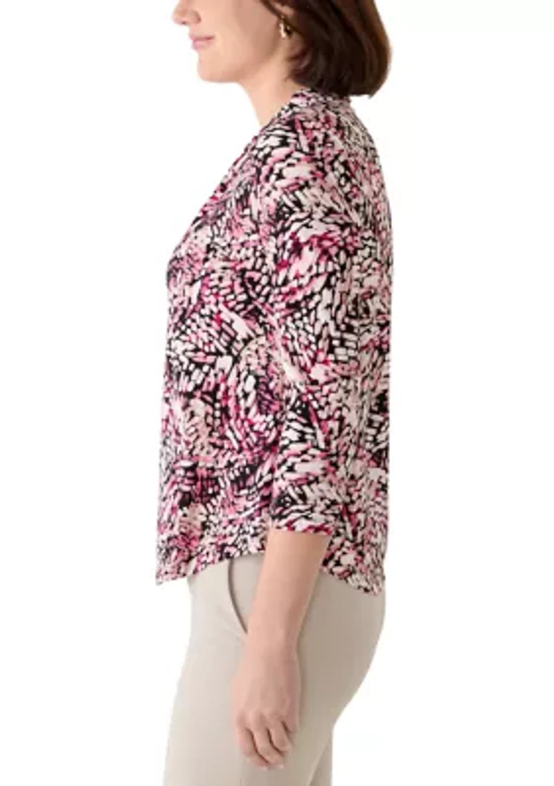 Women's Three-Quarter Pleated Dress