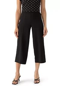 Petite Seamed Wide Leg Pants