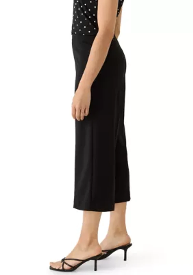 Petite Seamed Wide Leg Pants