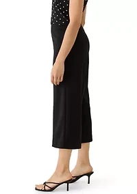 Petite Seamed Wide Leg Pants