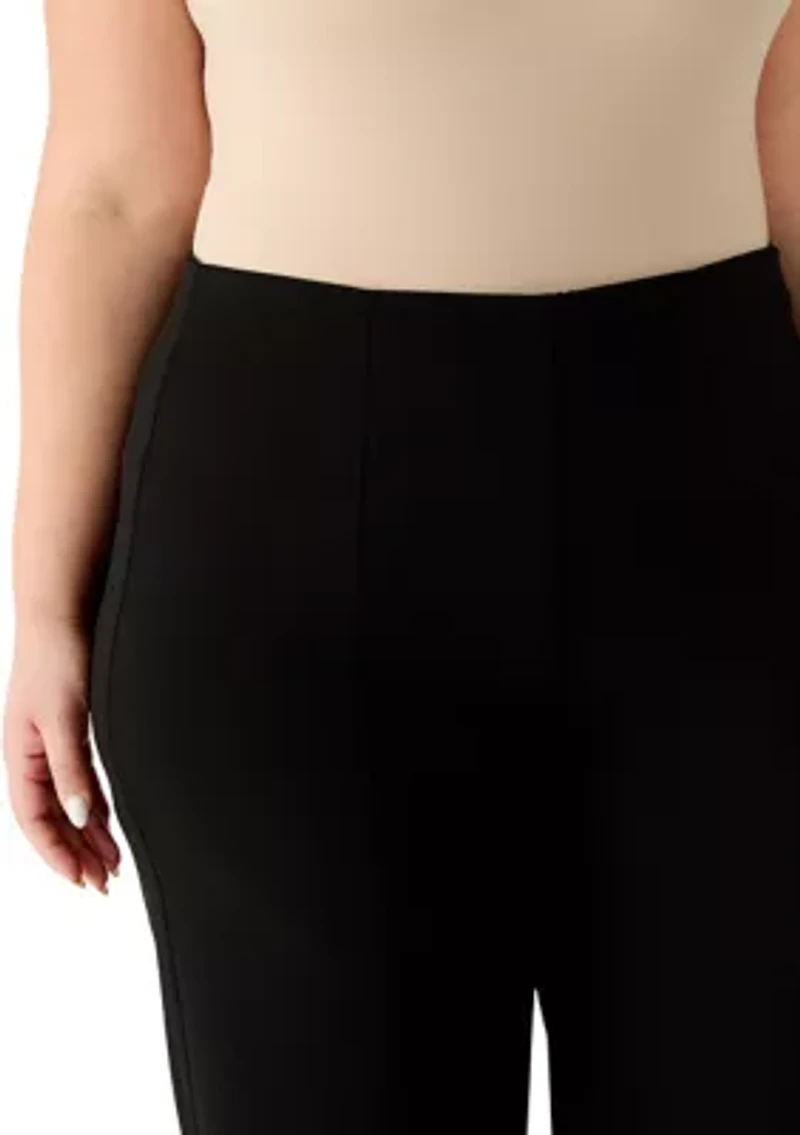 Plus Cool Crepe Wide Leg Pants