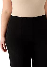 Plus Cool Crepe Wide Leg Pants