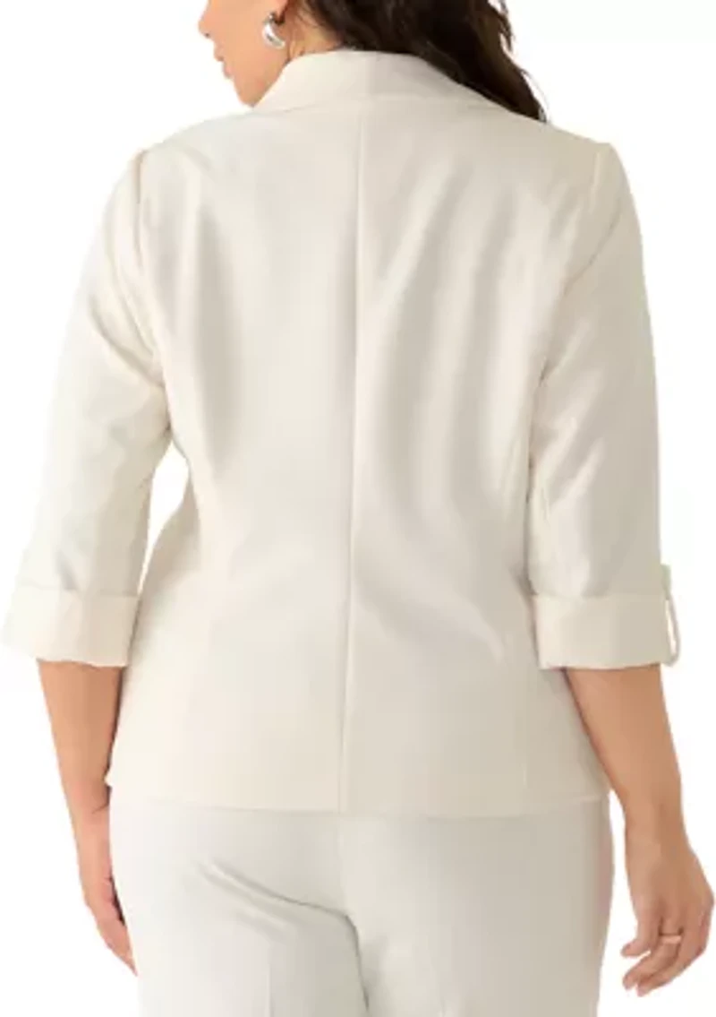 Plus Cool Crepe Kissing Front Jacket