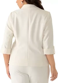 Plus Cool Crepe Kissing Front Jacket