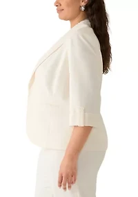 Plus Cool Crepe Kissing Front Jacket