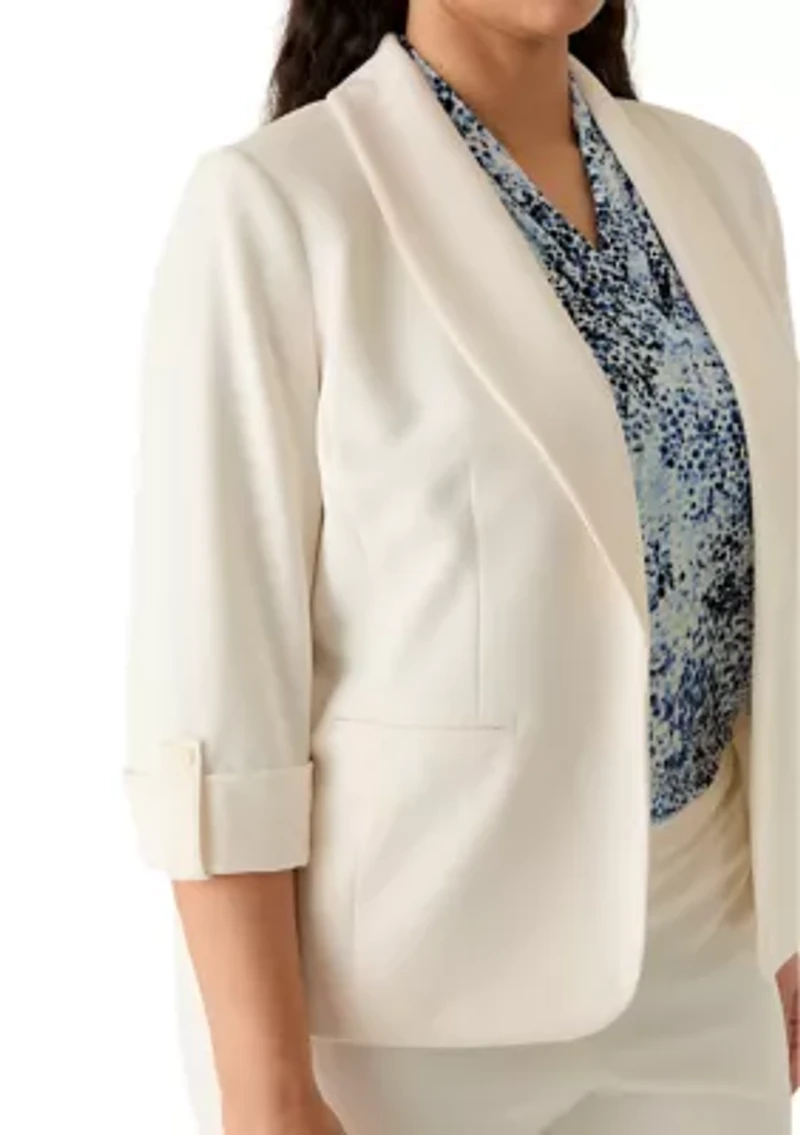 Plus Cool Crepe Kissing Front Jacket