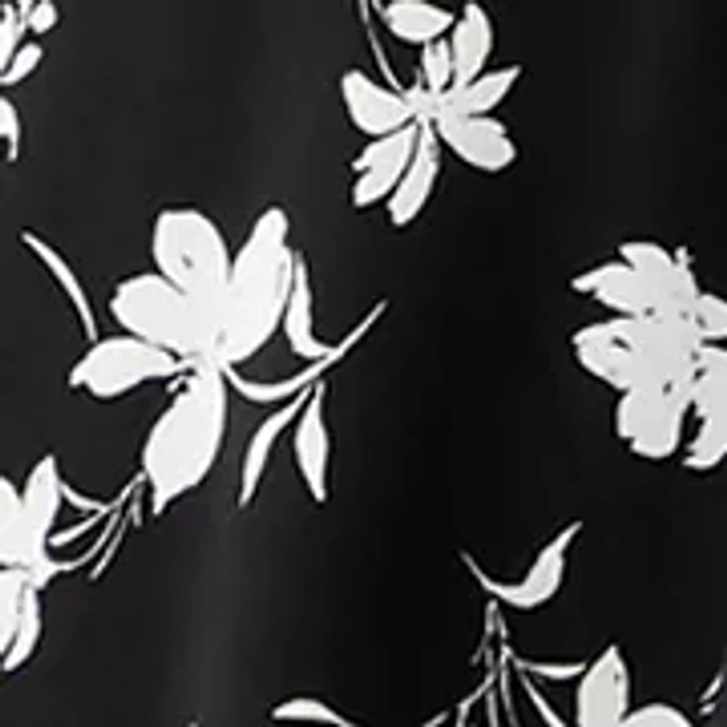 Plus Flutter Sleeve Print Knit Dress