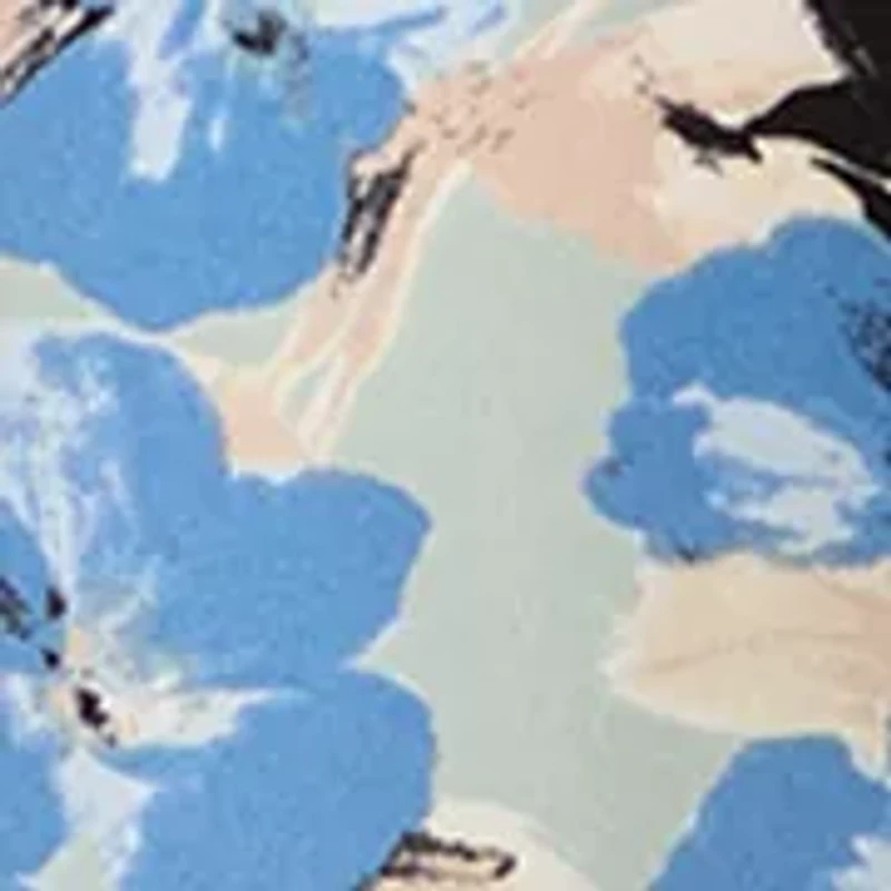 Women's 3/4 Sleeve V-Neck Print Blouse